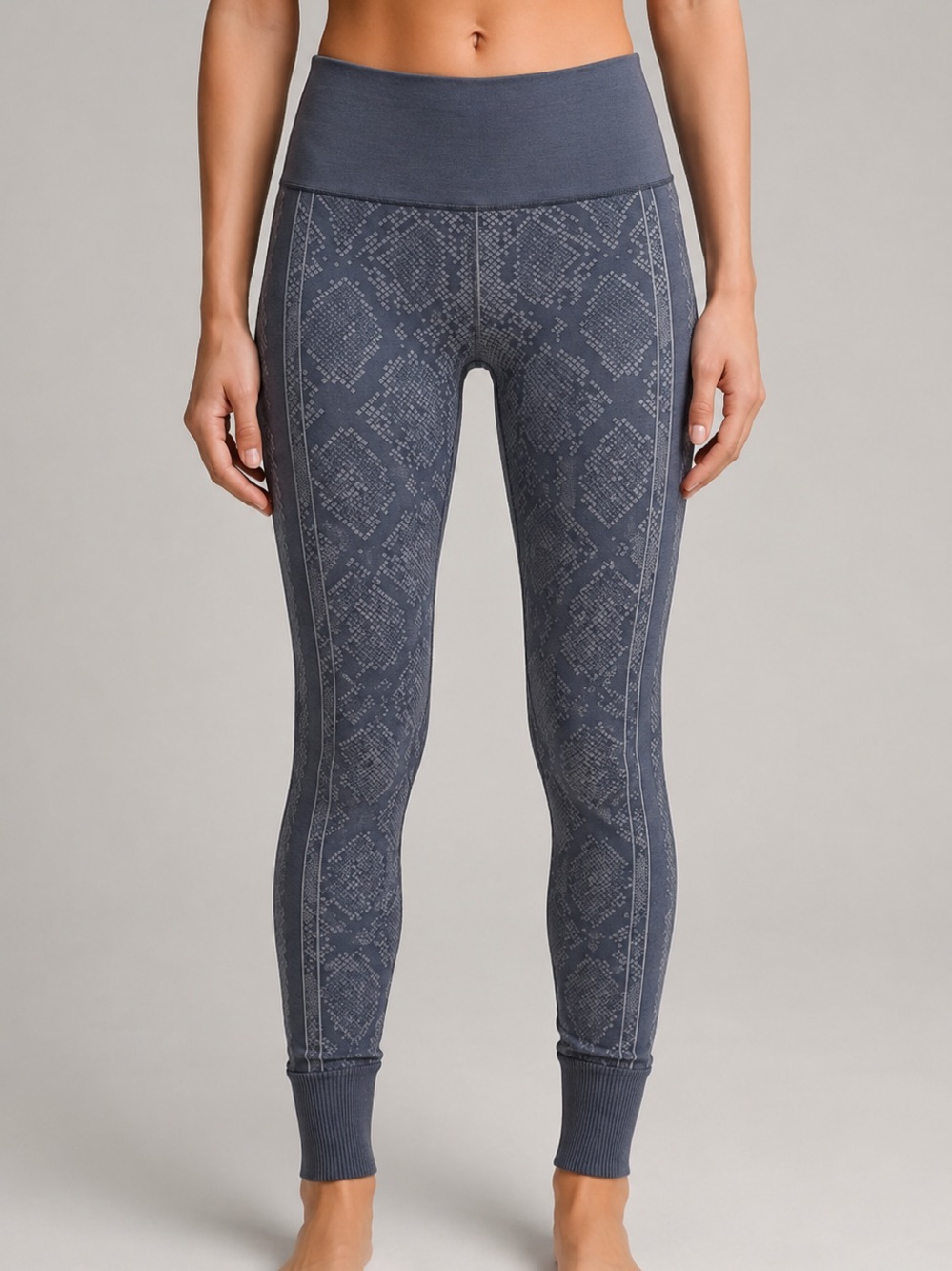Lululemon Athletica Ebb to Street High Rise Patterned Leggings Grey Women’s 0
